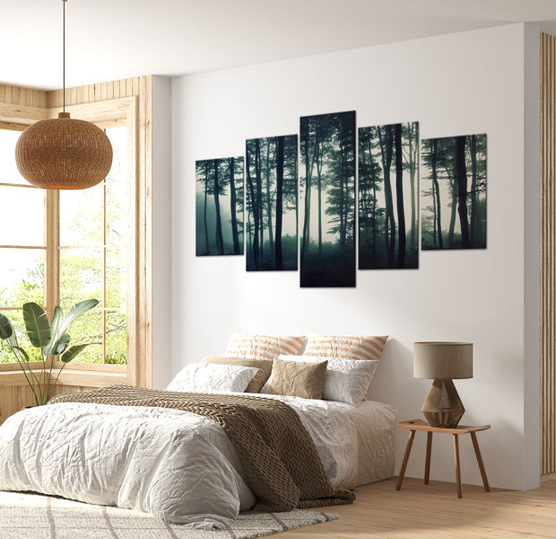 Stretched Canvas Landscape Art - Dark Forest 40"Wx20"H