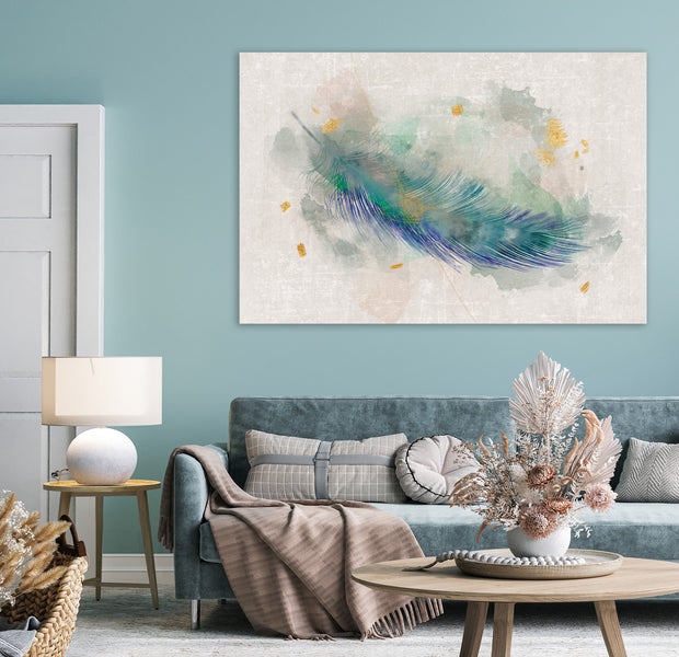 Abstract Canvas Wall Art - Blue Adventure