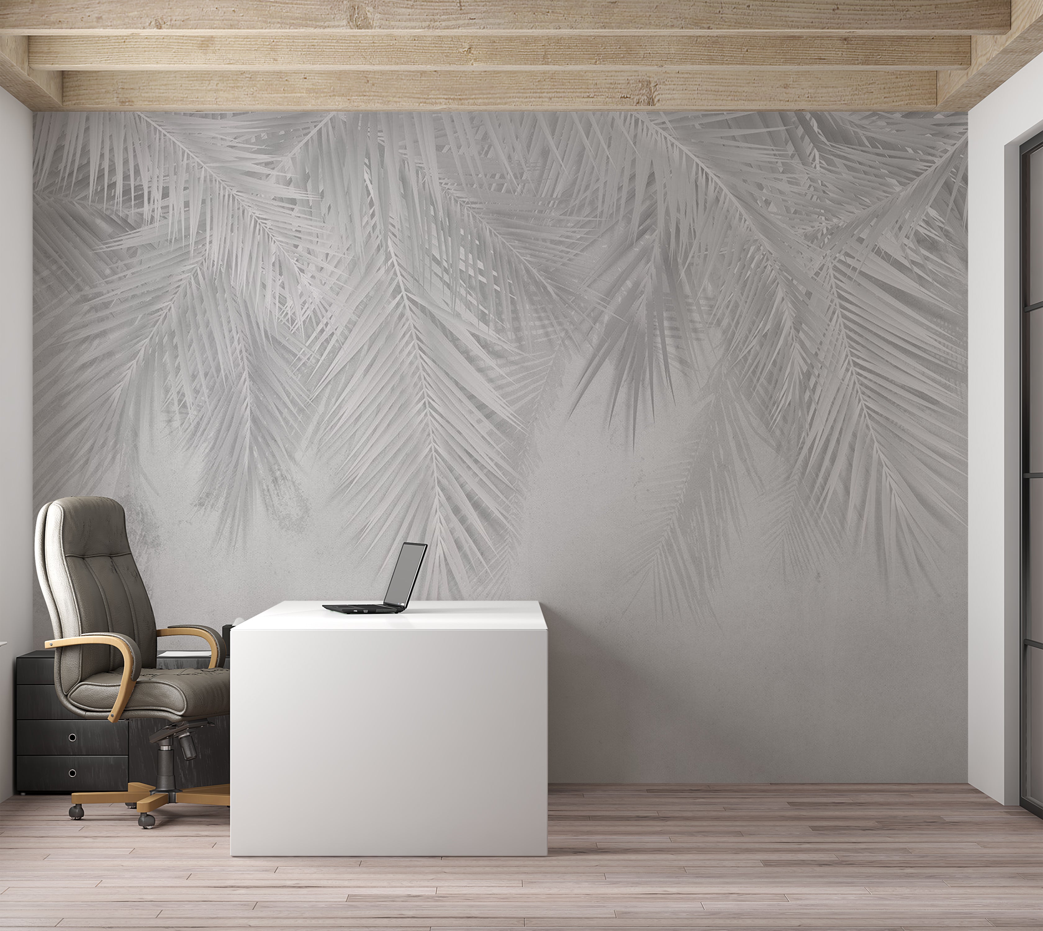 Botanical Wallpaper Wall Mural - Monotony of Calm 39"Wx27"H / Standard