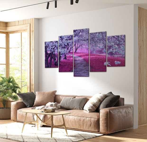 Stretched Canvas Landscape Art - The Road Of Love 40"Wx20"H