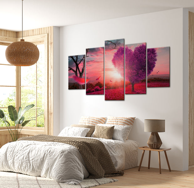 Stretched Canvas Landscape Art - Valley Of Love 40"Wx20"H