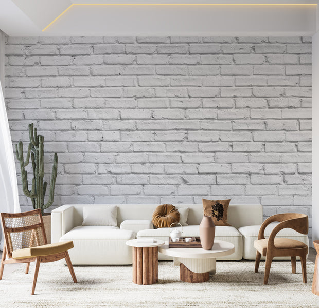 Peel & Stick Wall Mural - White Stone 38"Wx27"H