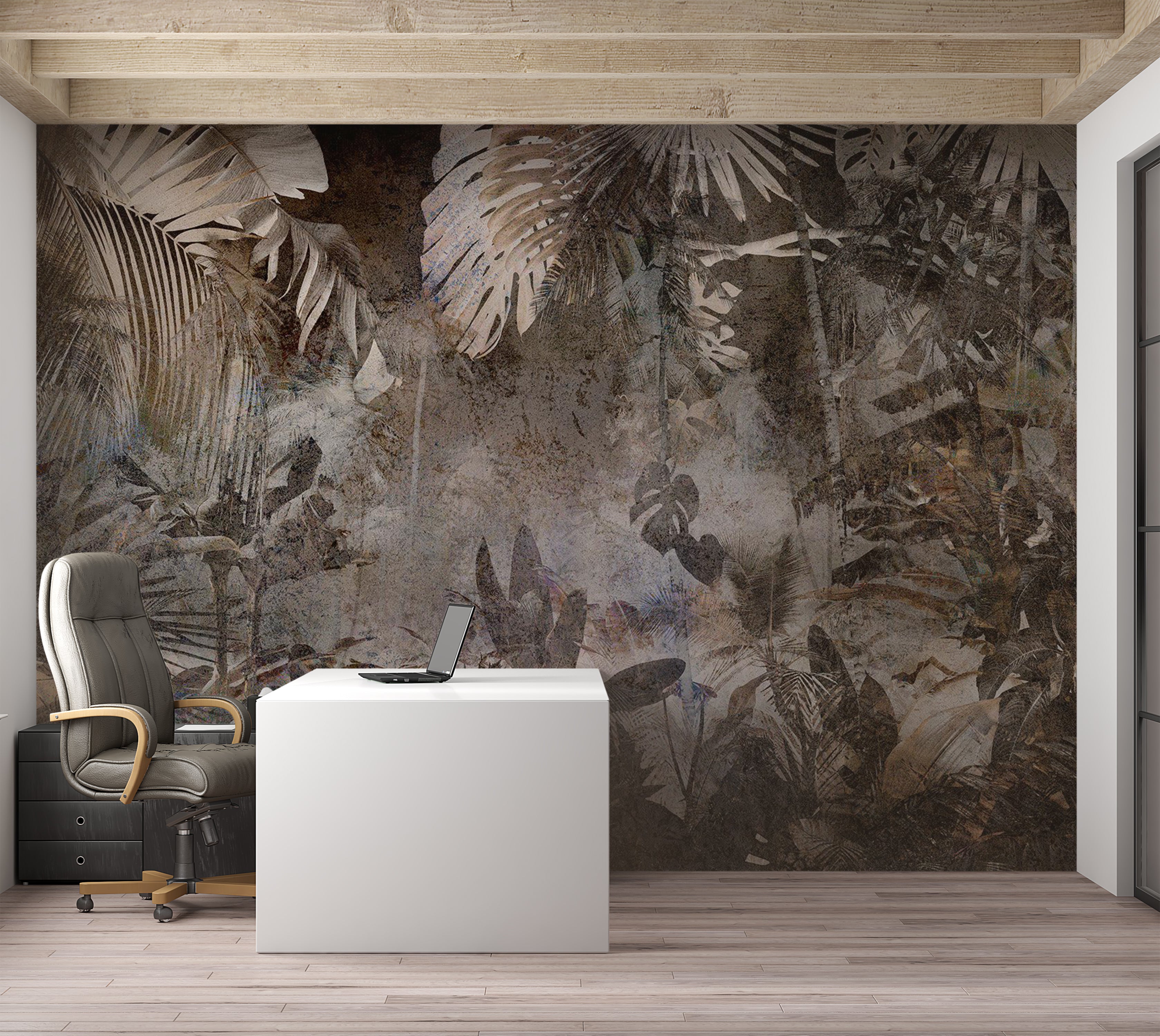 Botanical Wallpaper Wall Mural - Mysterious Jungle 39"Wx27"H / Standard