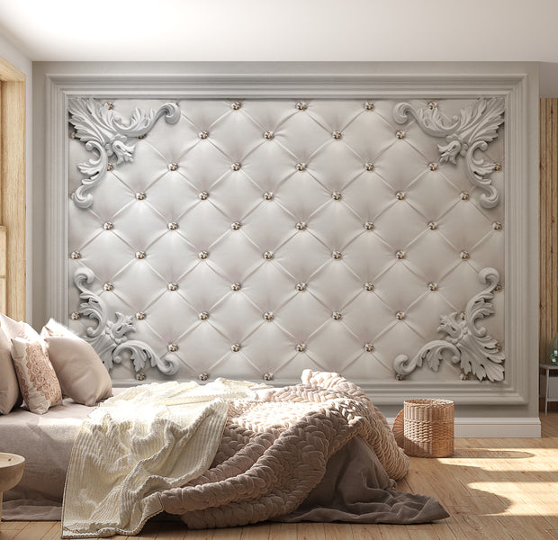 Background & Patterns Wallpaper Wall Mural - Quilted Leather 39"Wx27"H