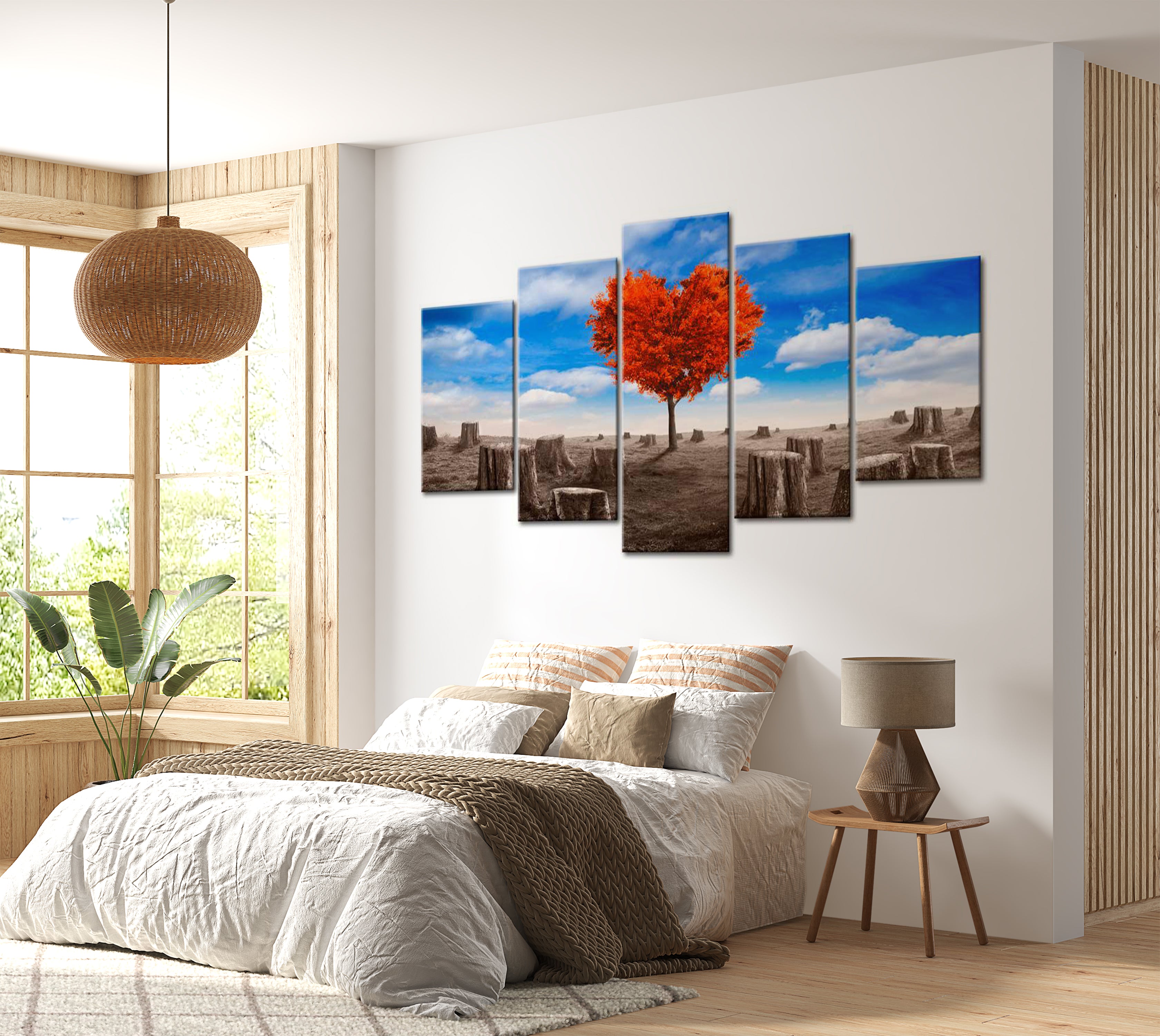 Stretched Canvas Landscape Art - Belive In Love 40"Wx20"H