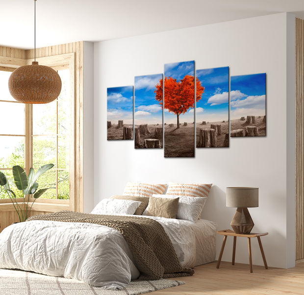 Stretched Canvas Landscape Art - Belive In Love 40"Wx20"H