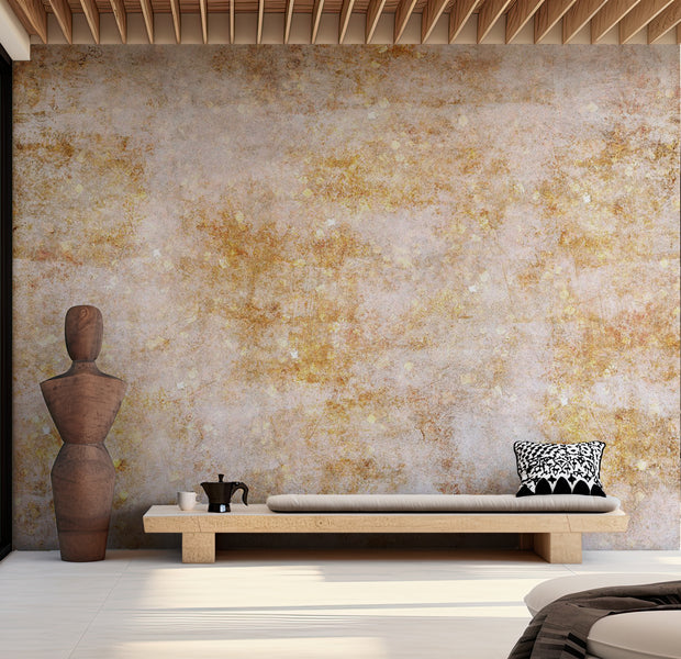 Abstract Wallpaper Wall Mural - Orange Structure 39"Wx27"H / Standard