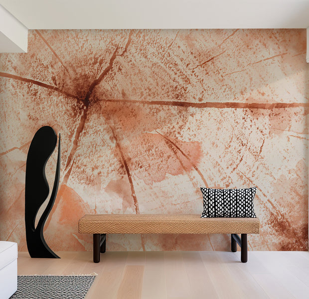 Surface Texture Wallpaper Wall Mural - Pink Trunk 39"Wx27"H / Standard