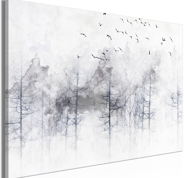 Landscape Canvas Wall Art - Winter Forest