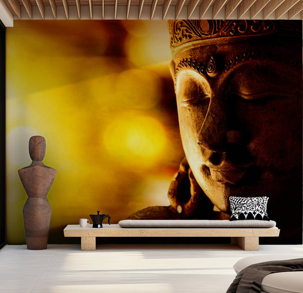 Zen Wallpaper Wall Mural - Buddha Enlightenment 39"Wx27"H