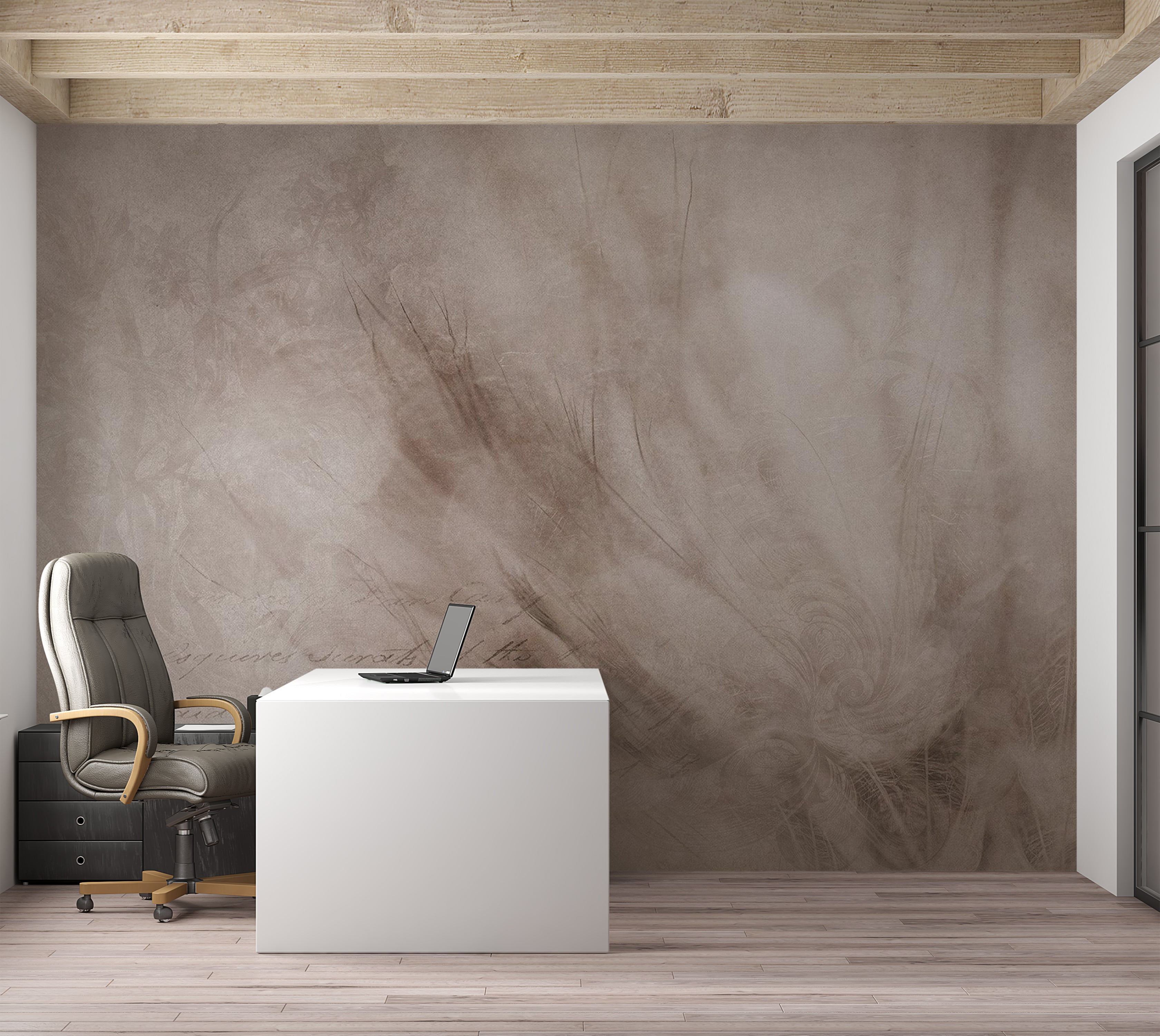 Surface Texture Wallpaper Wall Mural - Scandi Boho Composition 39"Wx27"H / Standard