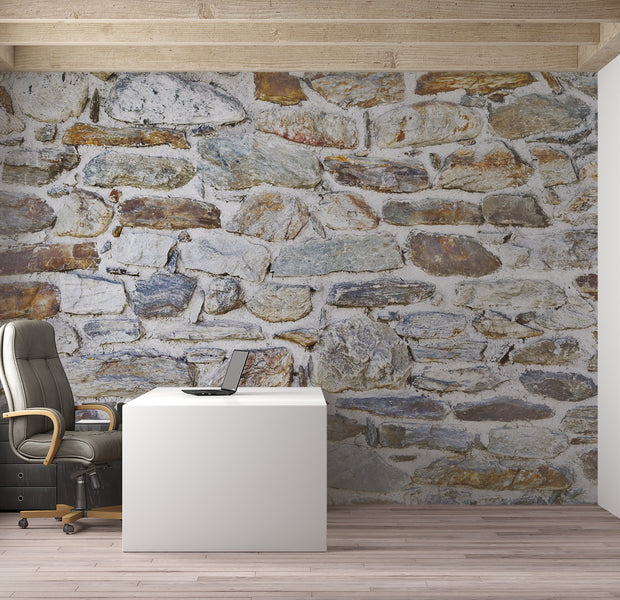 Surface Texture Wallpaper Wall Mural - Stone Structure 39"Wx27"H / Standard