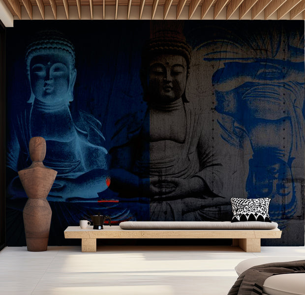 Zen Wallpaper Wall Mural - Buddha Abstract 118"Wx90"H