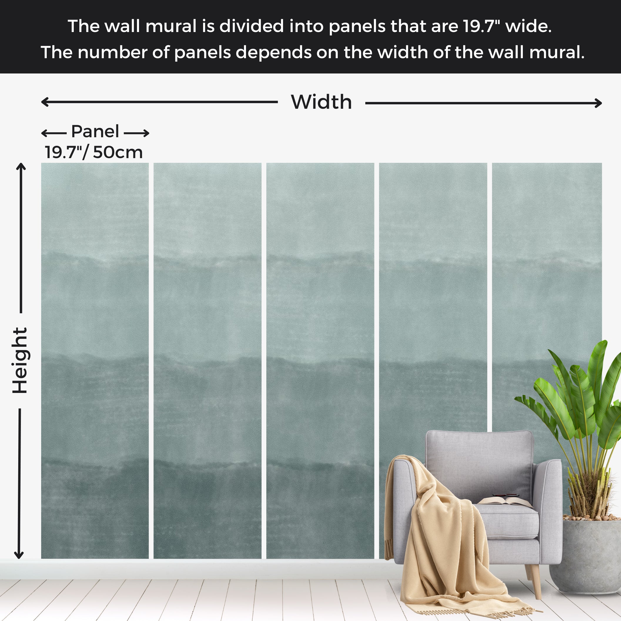 Abstract Wallpaper Wall Mural - Stages 39"Wx27"H / Standard