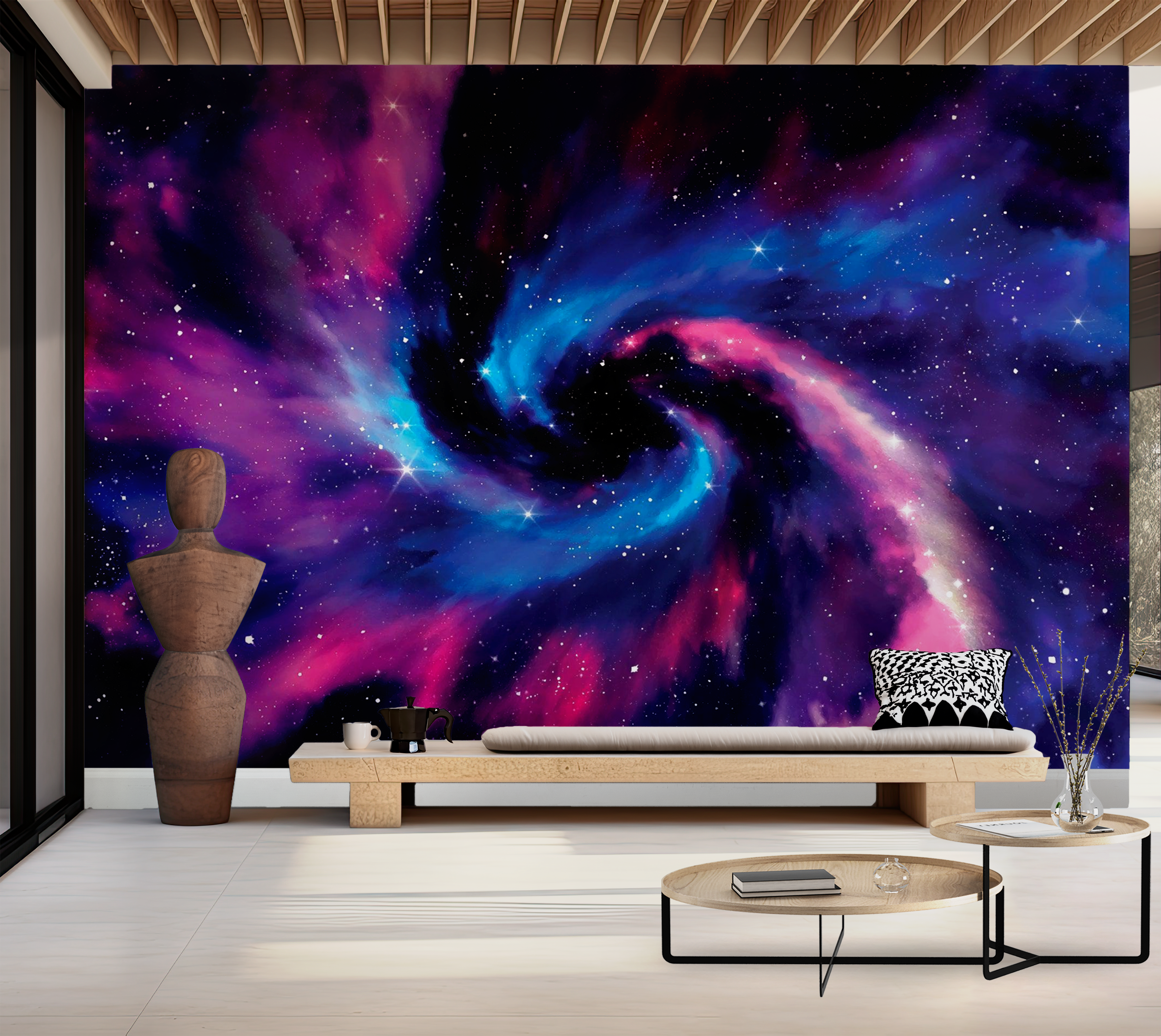 Premium Peel & Stick Wall Mural - Galactic Swirl