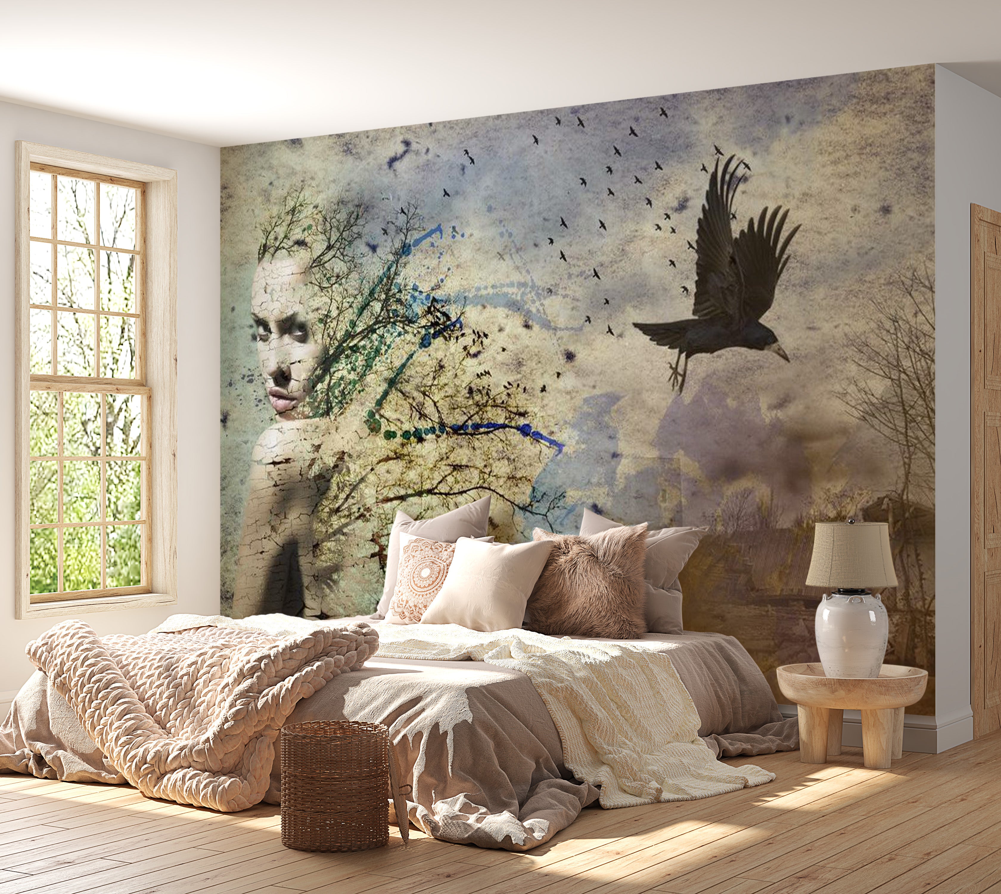 Abstract Wallpaper Wall Mural - Identity Change 118"Wx90"H