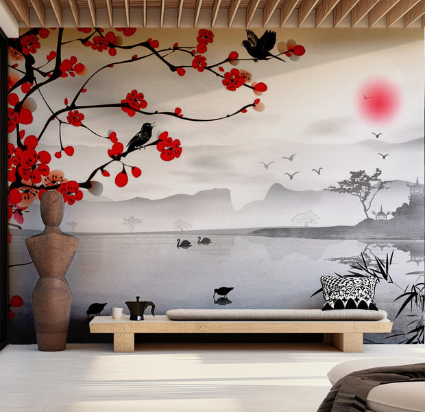 Zen Wallpaper Wall Mural - Japanese Garden
