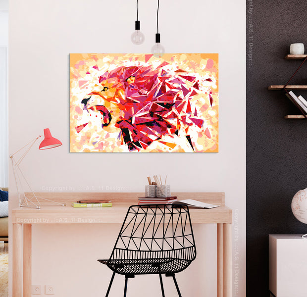 Paint By Numbers Kit - Abstract Lion