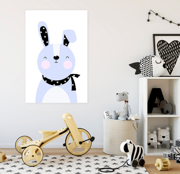 Cartoon Canvas Wall Art - Brave Rabbit