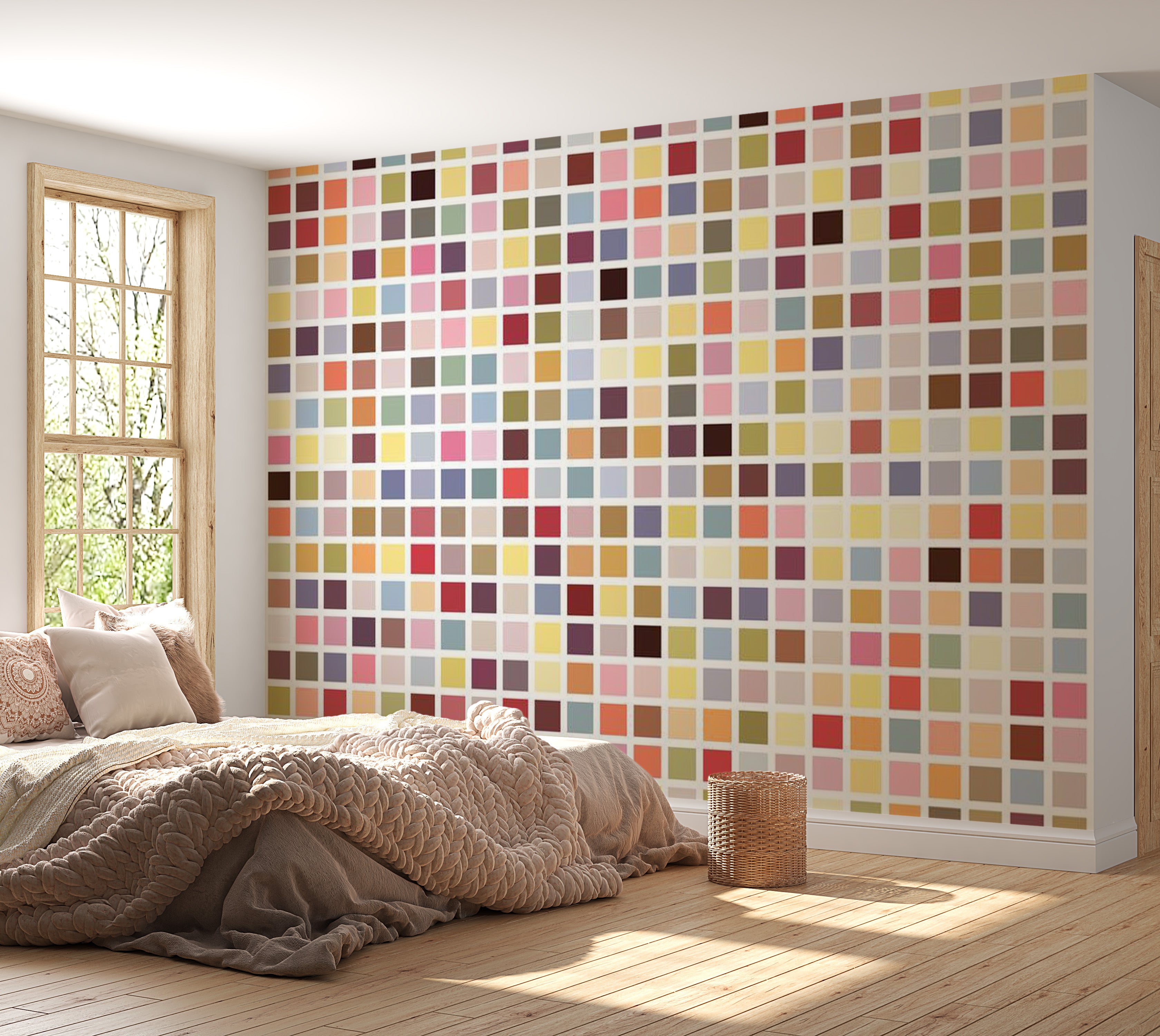 Abstract Wallpaper Wall Mural - Mosaic Of Colors 118"Wx90"H