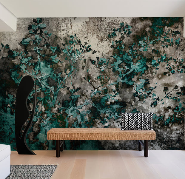 Surface Texture Wallpaper Wall Mural - Scandinavian Green 39"Wx27"H / Standard