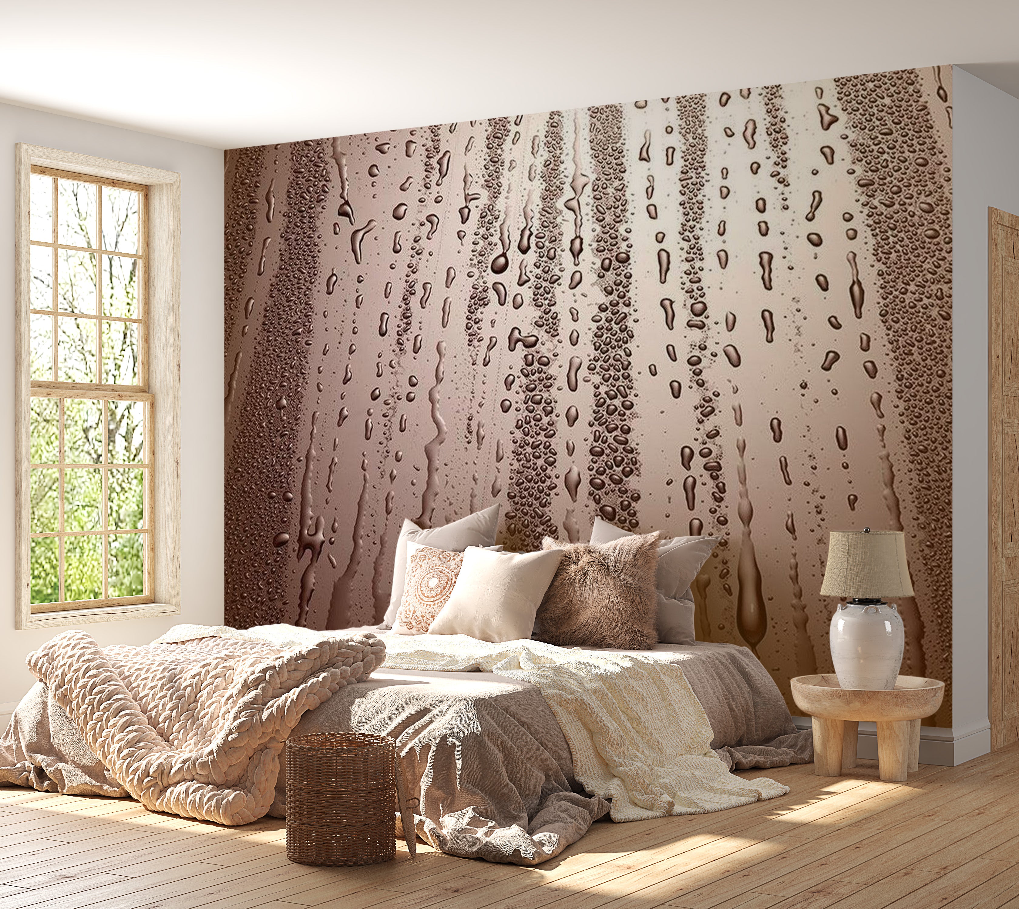 Background & Patterns Wallpaper Wall Mural - Autumn Drizzle 39"Wx27"H