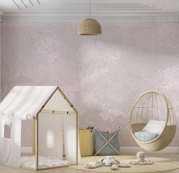 Surface Texture Wallpaper Wall Mural - Light Grey Mixture 39"Wx27"H / Standard