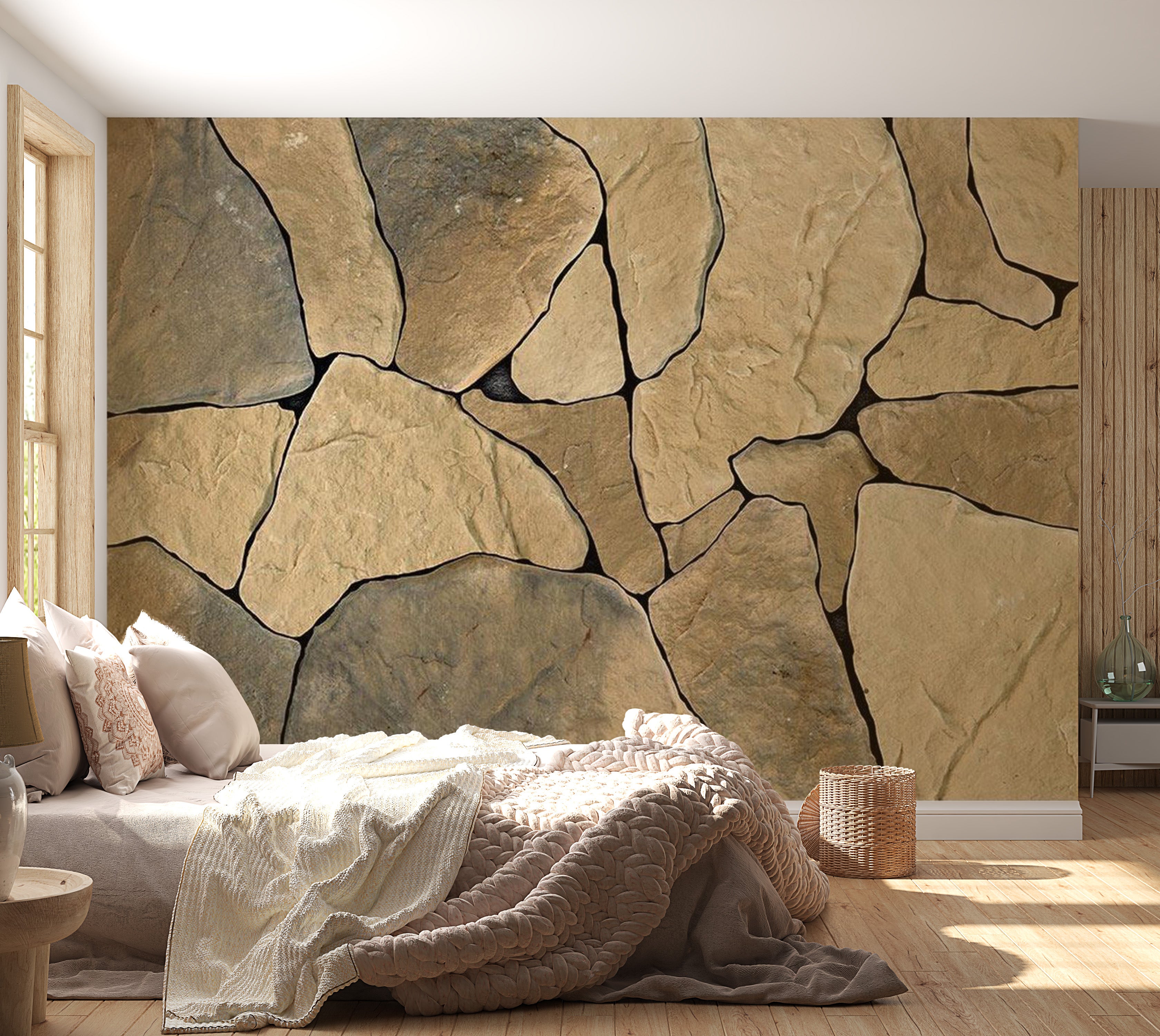 Background & Patterns Wallpaper Wall Mural - Big Rock Formation 39"Wx27"H