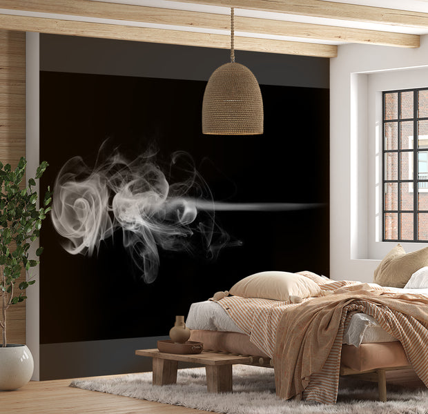 Abstract Wallpaper Wall Mural - Rose Smoke 118"Wx90"H