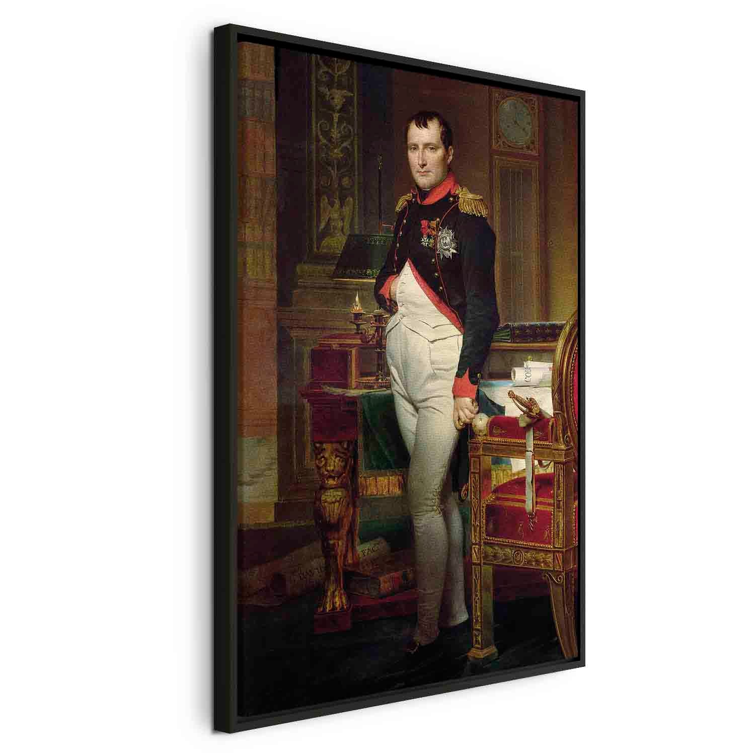 Floating Framed Canvas Art - Napoleon Bonaparte - Jacques-Louis David