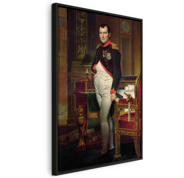 Floating Framed Canvas Art - Napoleon Bonaparte - Jacques-Louis David