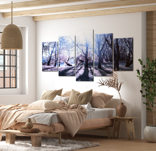 Stretched Canvas Landscape Art - Autumn Glade 40"Wx20"H