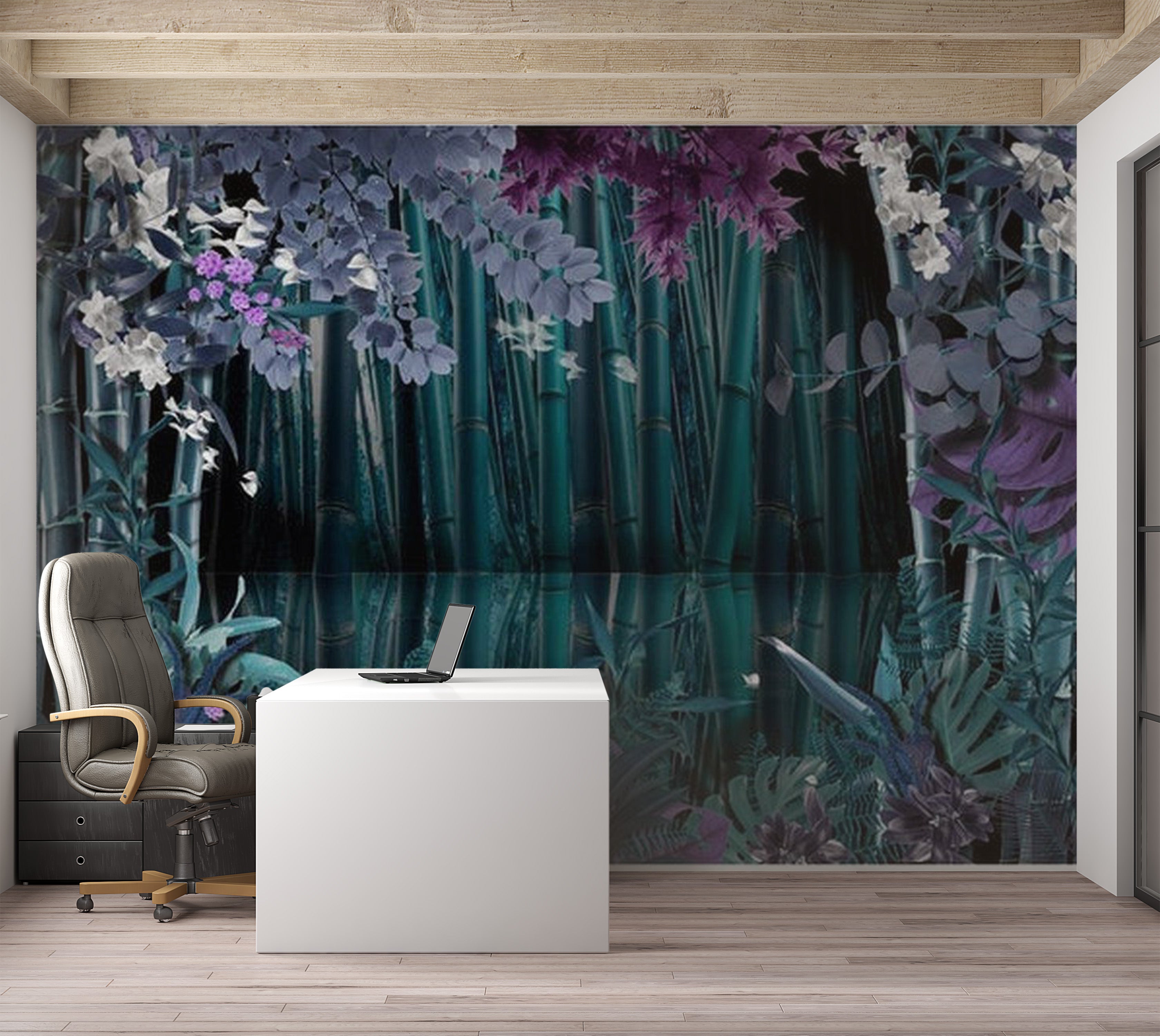 Zen Wallpaper Wall Mural - Mysterious Night 39"Wx27"H