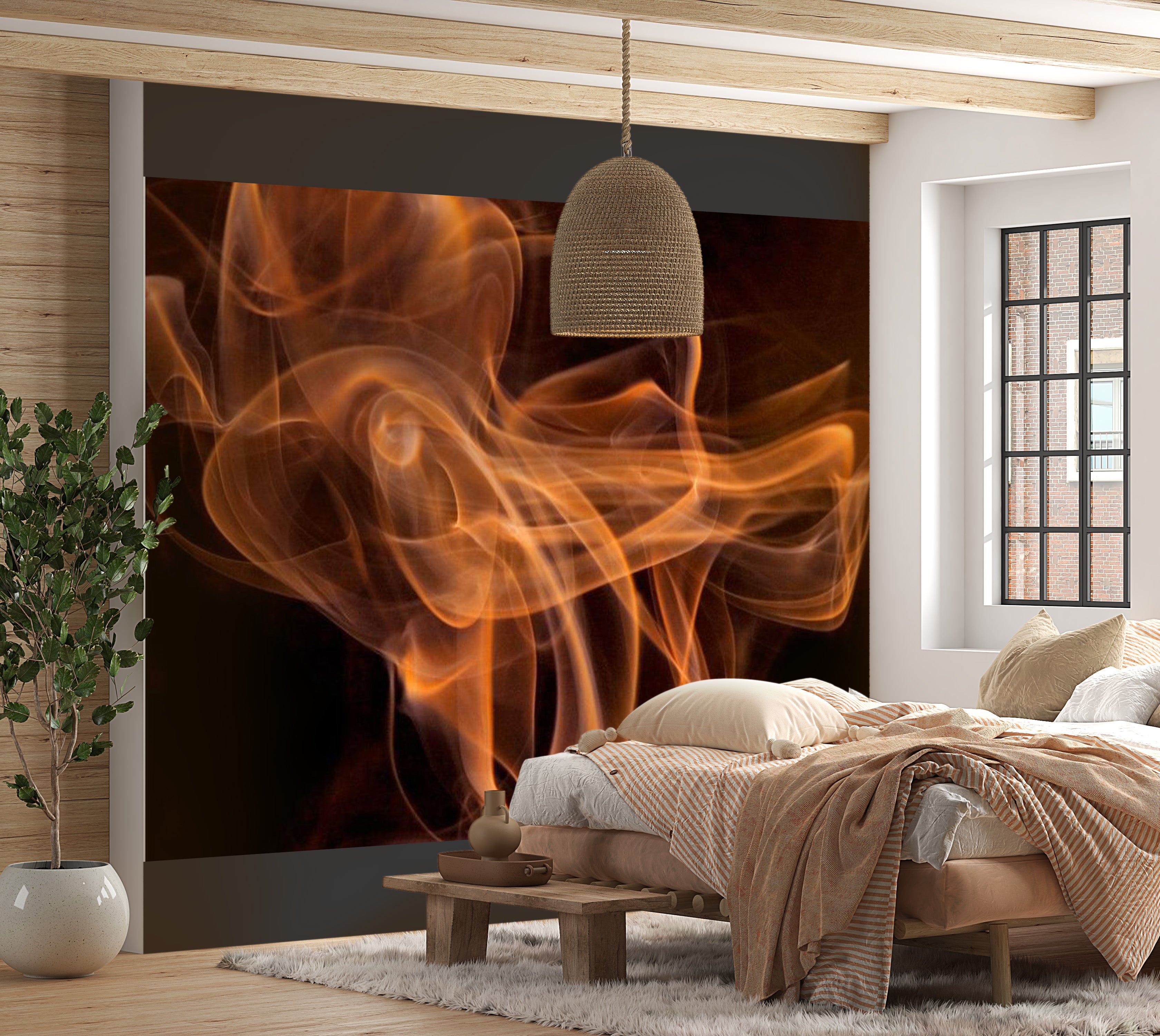 Abstract Wallpaper Wall Mural - Smoke Art 118"Wx90"H