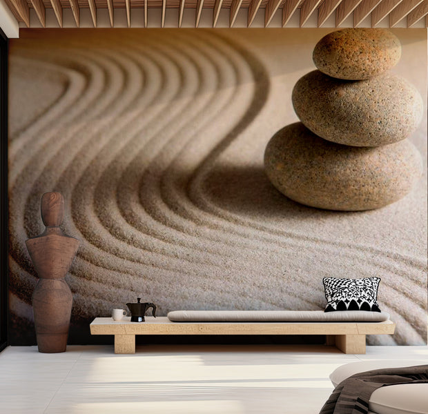 Zen Wallpaper Wall Mural - Balance 118"Wx90"H