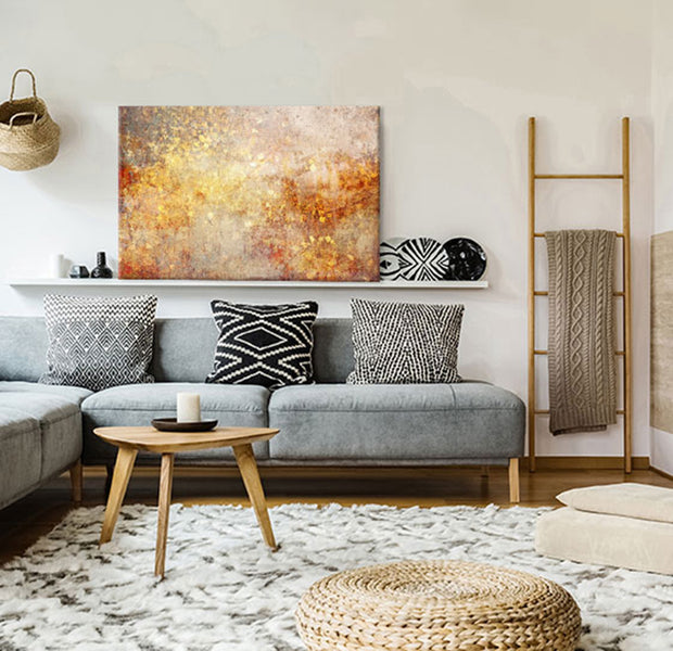 Abstract Canvas Wall Art - Decay of Time