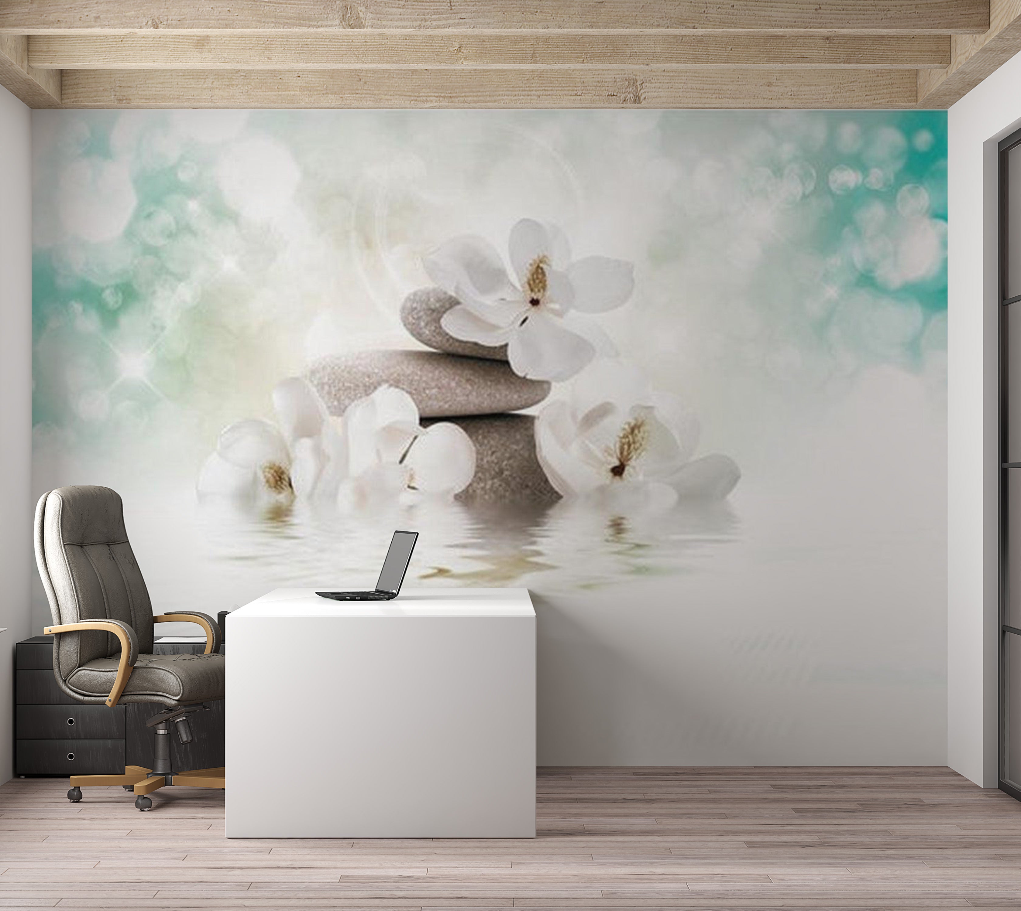 Zen Wallpaper Wall Mural - Heavenly Peace 39"Wx27"H