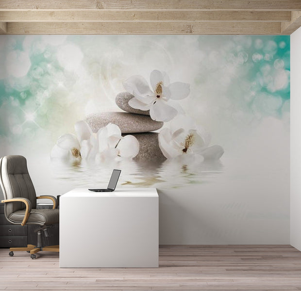 Zen Wallpaper Wall Mural - Heavenly Peace 39"Wx27"H