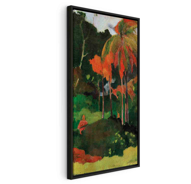 Floating Framed Canvas Art - The Moment of Truth - Paul Gauguin