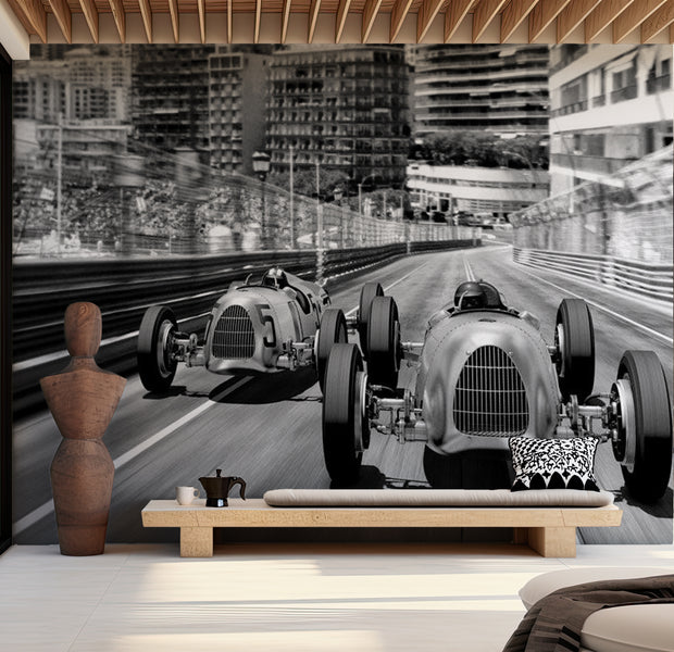 Peel & Stick Wall Mural - Monte Carlo Race 38"Wx27"H