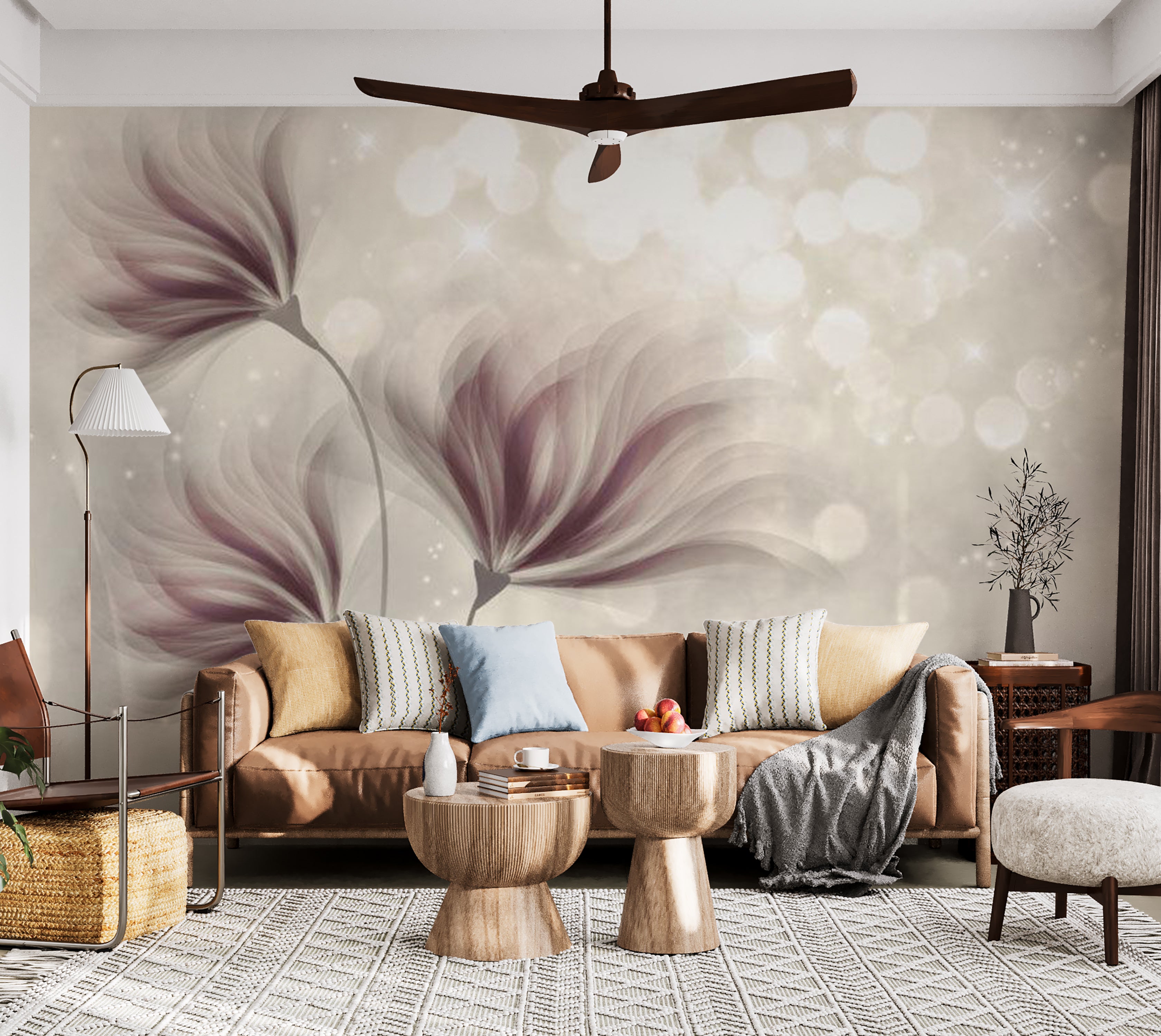 Peel & Stick Floral Wall Mural - Luminous Morning 38"Wx27"H