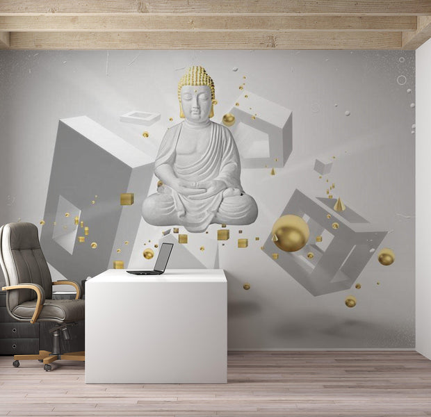 Zen Wallpaper Wall Mural - Buddha Abstract 3D