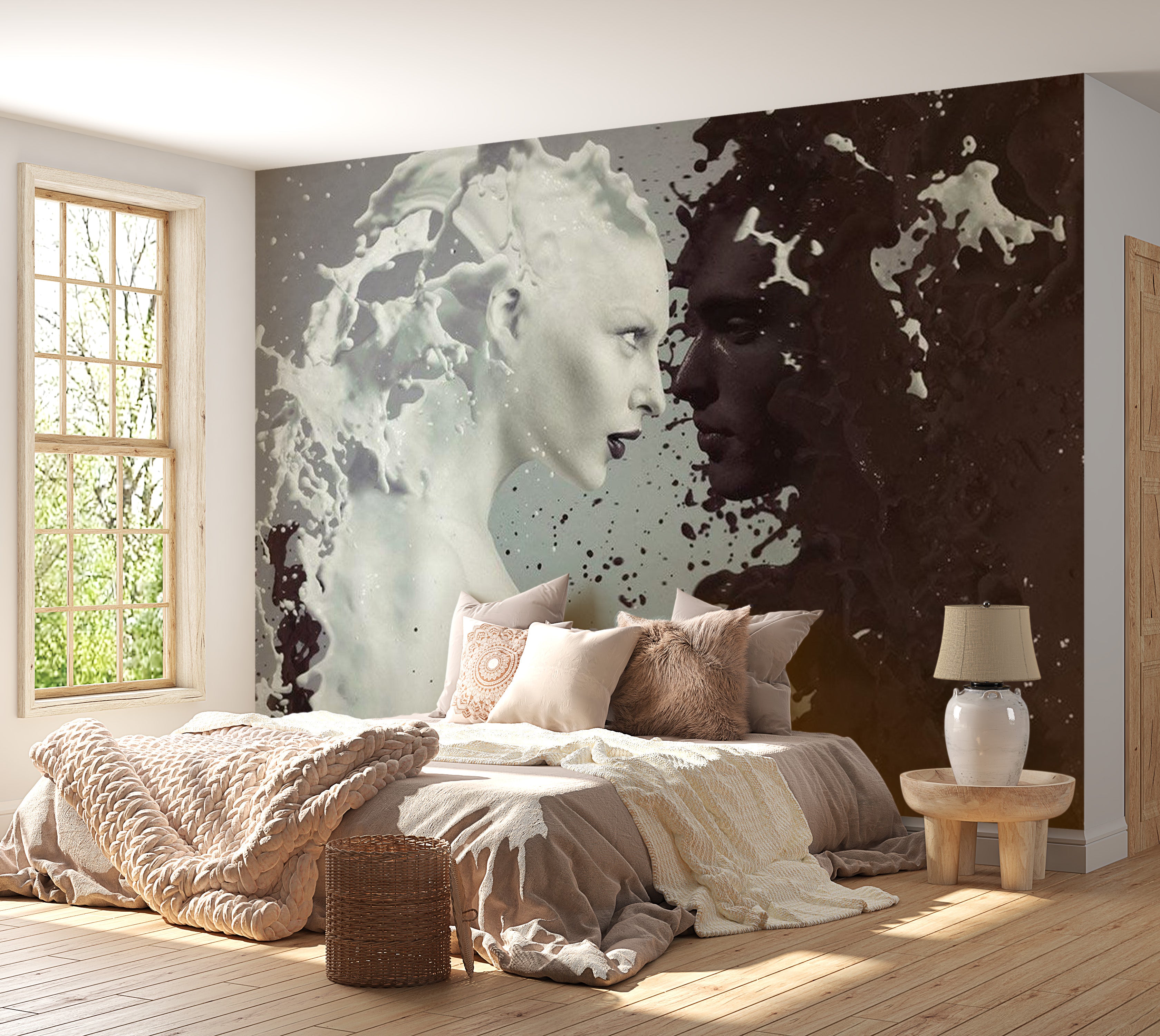 Abstract Wallpaper Wall Mural - Boundless Love 39"Wx27"H