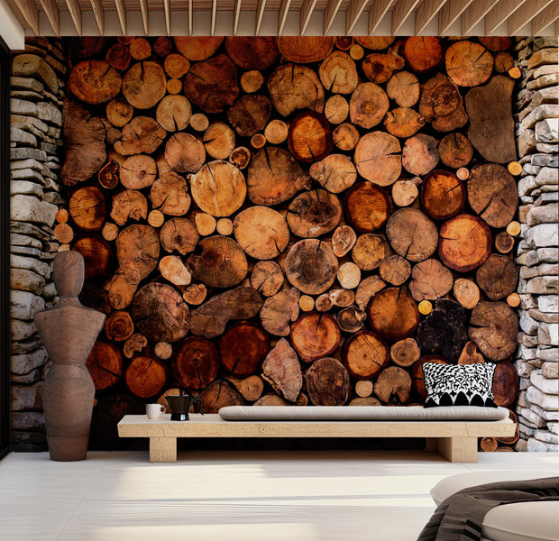 Background & Patterns Wallpaper Wall Mural - Wooden Gate 39"Wx27"H