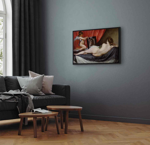 Floating Framed Canvas Art - The Rokeby Venus - Diego Velázquez