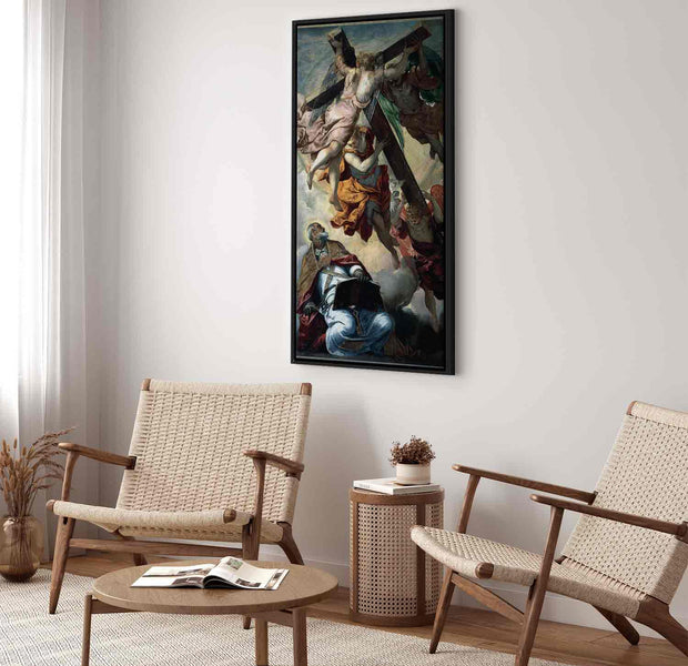 Floating Framed Canvas Art - The Vision of St. Peter - Jacopo Robusti Tintoretto