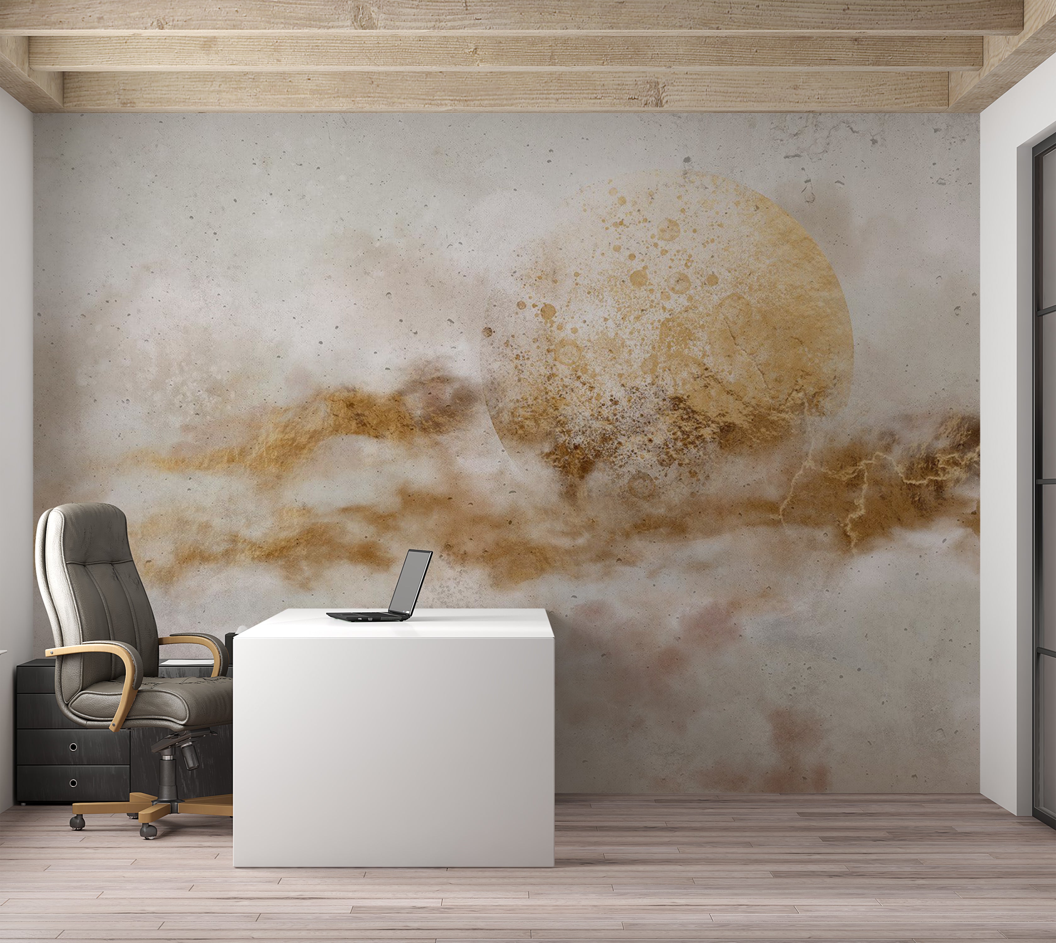 Abstract Wallpaper Wall Mural - Inner Symphony 39"Wx27"H / Standard