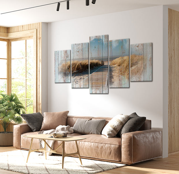 Stretched Canvas Landscape Art - Melody Of Summer 40"Wx20"H