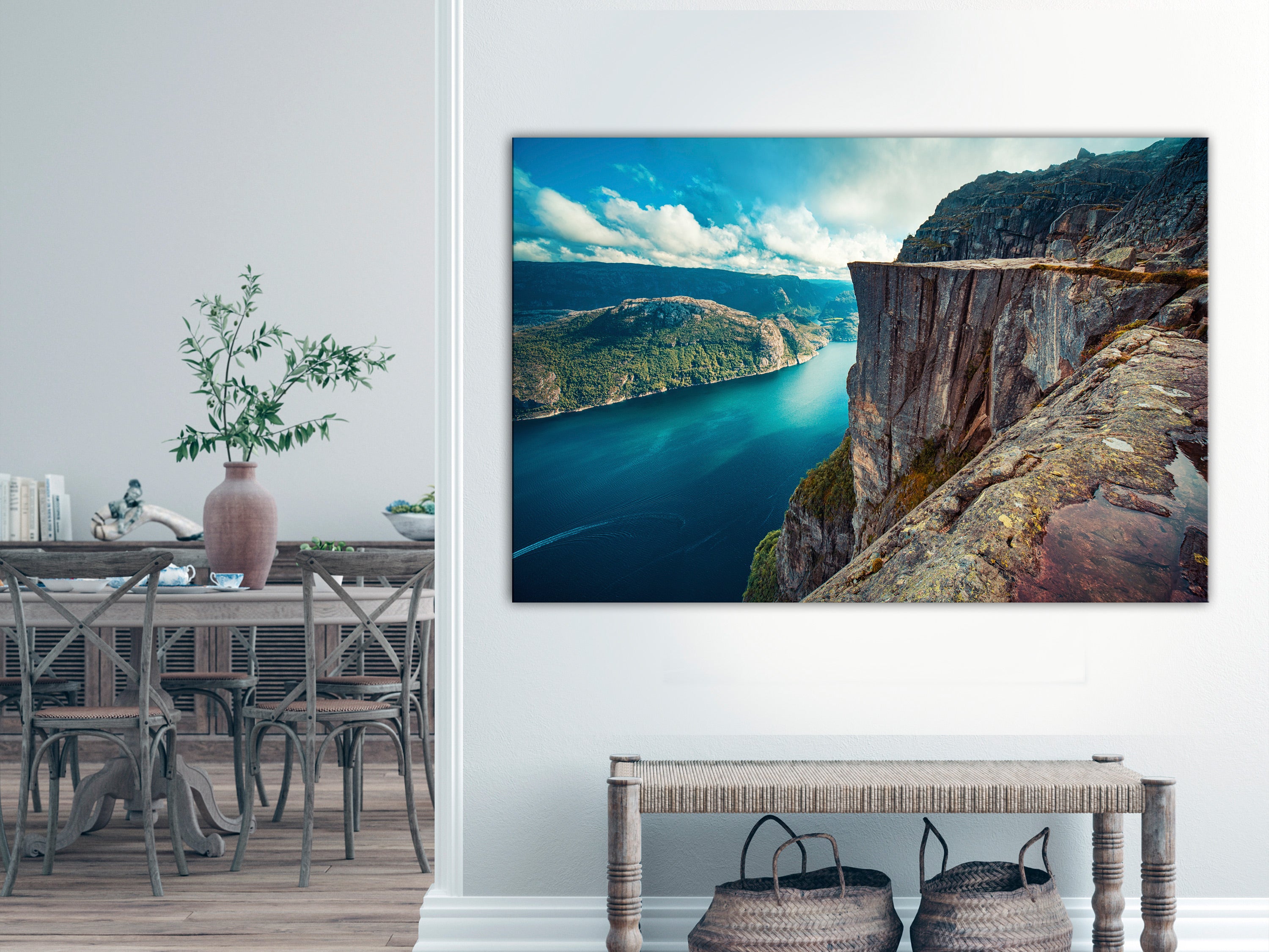 Landscape Canvas Wall Art - River Canyon