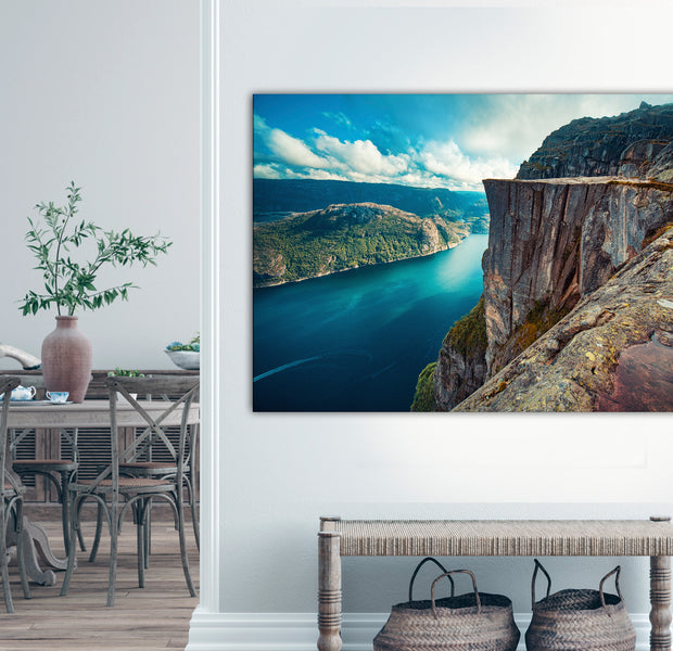 Landscape Canvas Wall Art - River Canyon